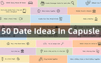 Date Ideas Capsules In A Bottle (50pcs) - Exciting Date Night Ideas For Couple: Boyfriend Girlfriend Wife Husband Newlyweds, Funny Bridal Shower Registry Wedding Gifts