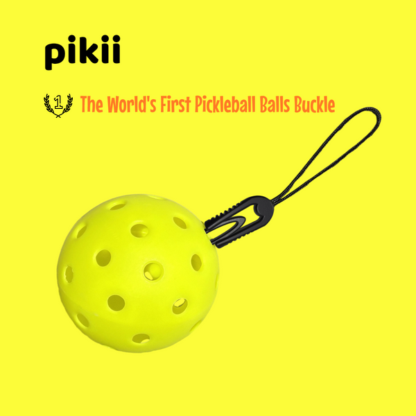 Pikii - The World's First Pickleball Balls Buckle Holder - Funny Gifts Accessories Bag Charm Keychain for Women Men Fans