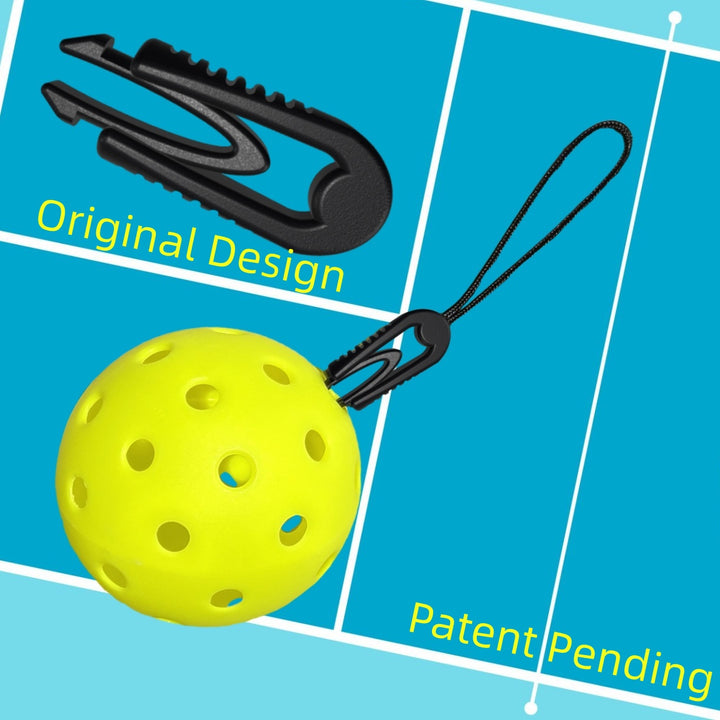 Pikii - The World's First Pickleball Balls Buckle Holder - Funny Gifts Accessories Bag Charm Keychain for Women Men Fans