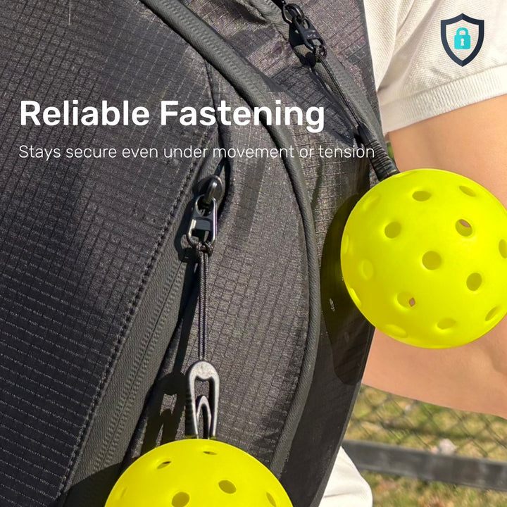 Pikii - The World's First Pickleball Balls Buckle Holder - Funny Gifts Accessories Bag Charm Keychain for Women Men Fans