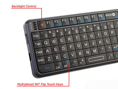 2.4G Wireless Mini Keyboard with Touchpad and Laser Pointer