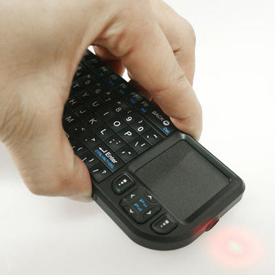 2.4G Wireless Mini Keyboard with Touchpad and Laser Pointer