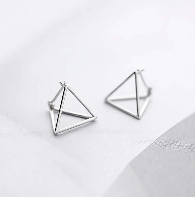 Triangular Cube Earrings