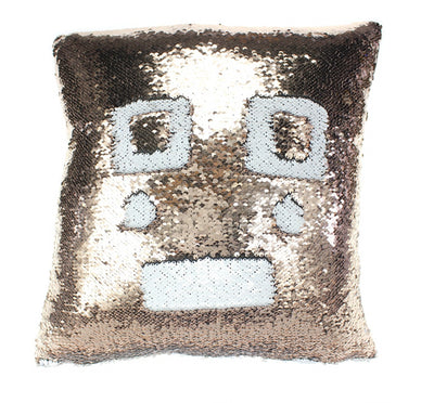 Mermaid Sequin Throw Pillows Drawing Decorative Cushion