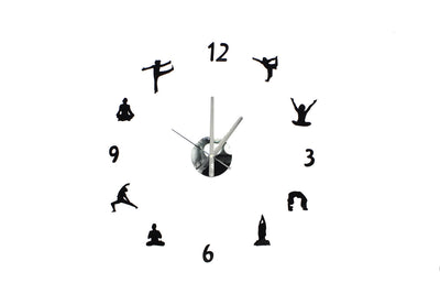 DIY Adhesive Yoga Wall Clock