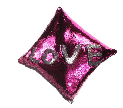 Mermaid Sequin Throw Pillows Drawing Decorative Cushion