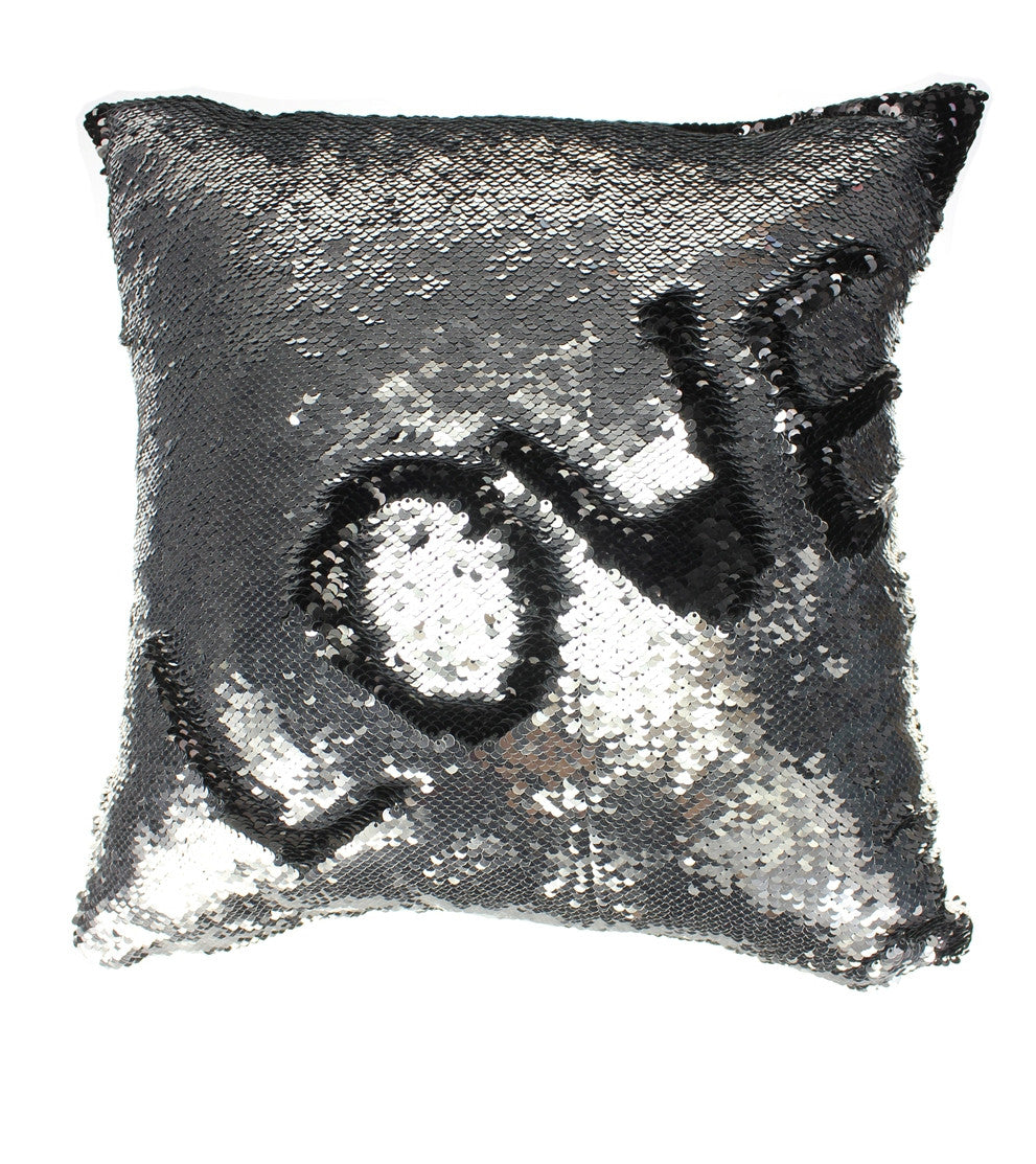 Mermaid Sequin Throw Pillows Drawing Decorative Cushion