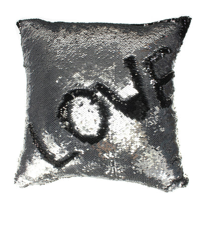 Mermaid Sequin Throw Pillows Drawing Decorative Cushion
