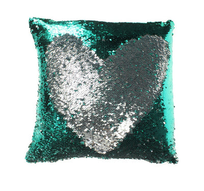 Mermaid Sequin Throw Pillows Drawing Decorative Cushion