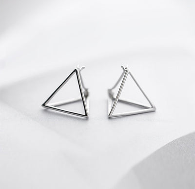 Triangular Cube Earrings