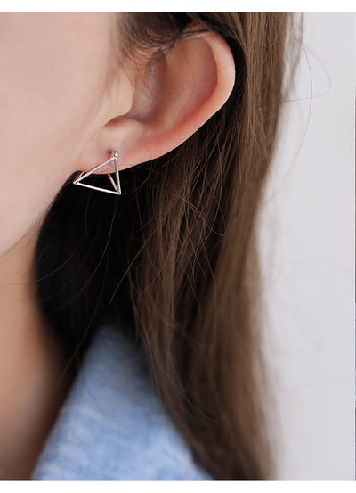 Triangular Cube Earrings