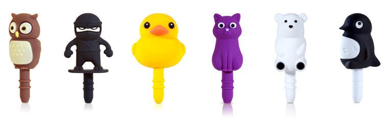 Cartoon Earphone Jack Ear Cap