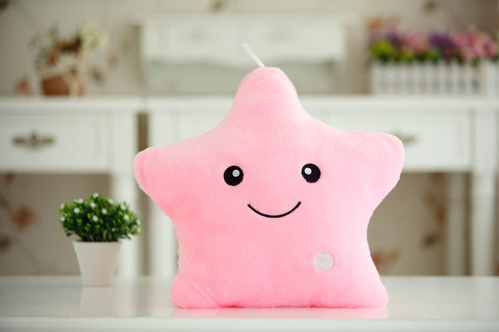 Colorful Lucky Star Glow Pillow