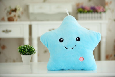 Colorful Lucky Star Glow Pillow