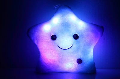 Colorful Lucky Star Glow Pillow