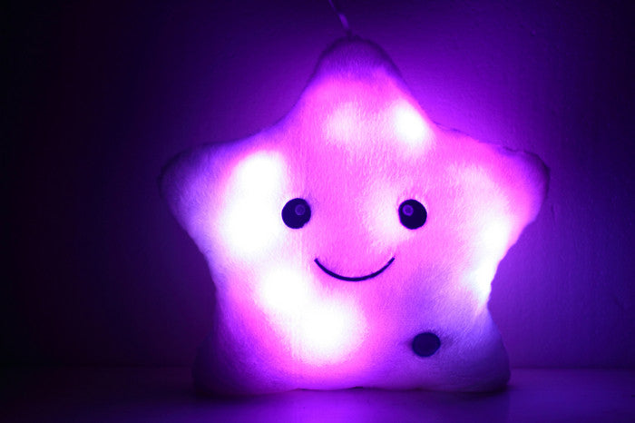 Colorful Lucky Star Glow Pillow