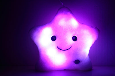 Colorful Lucky Star Glow Pillow