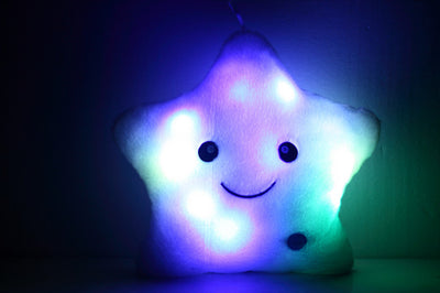 Colorful Lucky Star Glow Pillow