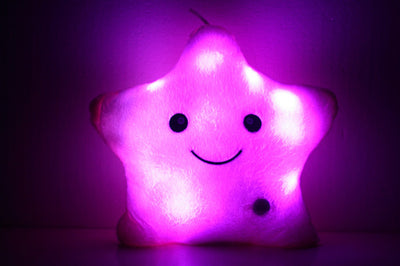 Colorful Lucky Star Glow Pillow