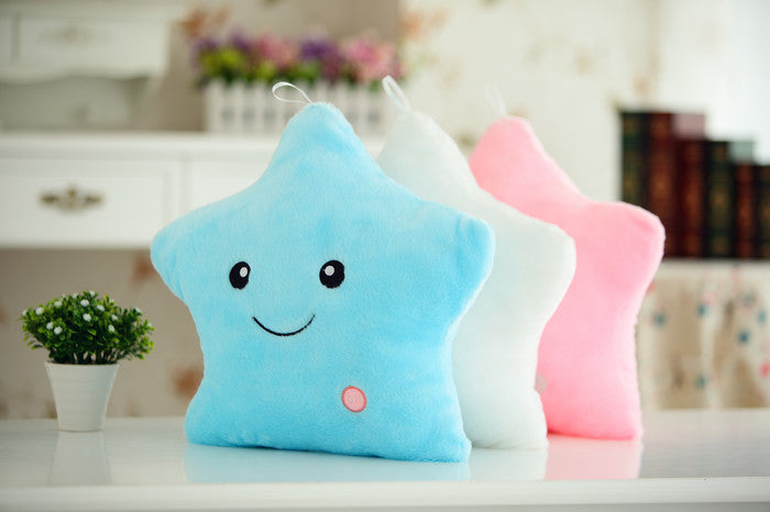 Colorful Lucky Star Glow Pillow