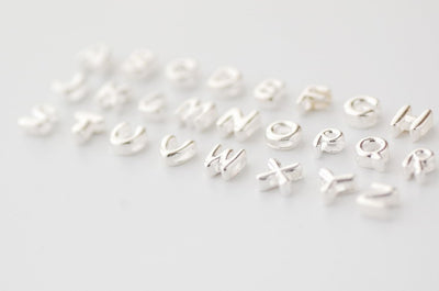 DIY Silver Letter Necklace with Your Name
