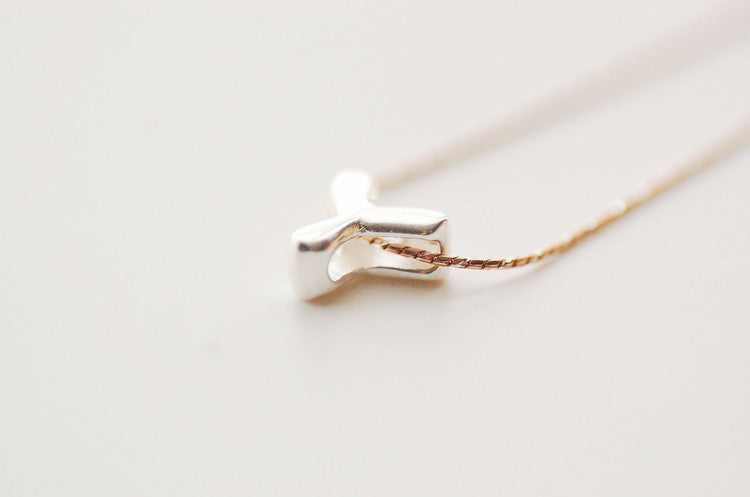 DIY Silver Letter Necklace with Your Name