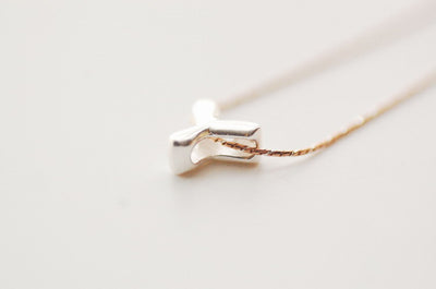 DIY Silver Letter Necklace with Your Name