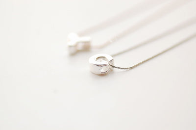 DIY Silver Letter Necklace with Your Name