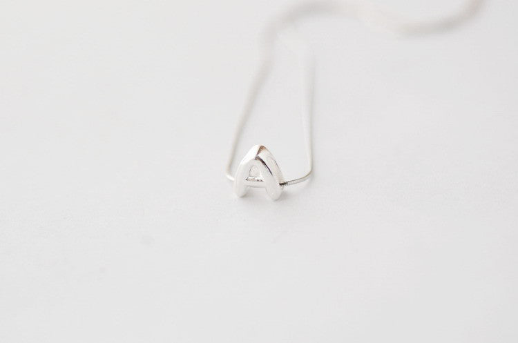 DIY Silver Letter Necklace with Your Name