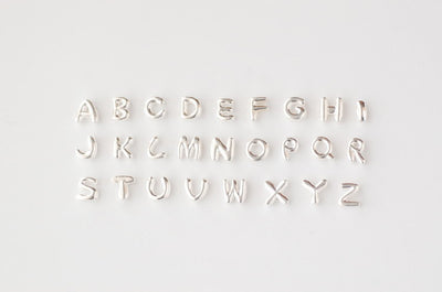 DIY Silver Letter Necklace with Your Name