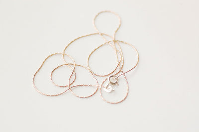 DIY Silver Letter Necklace with Your Name