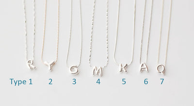 DIY Silver Letter Necklace with Your Name