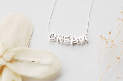 DIY Silver Letter Necklace with Your Name
