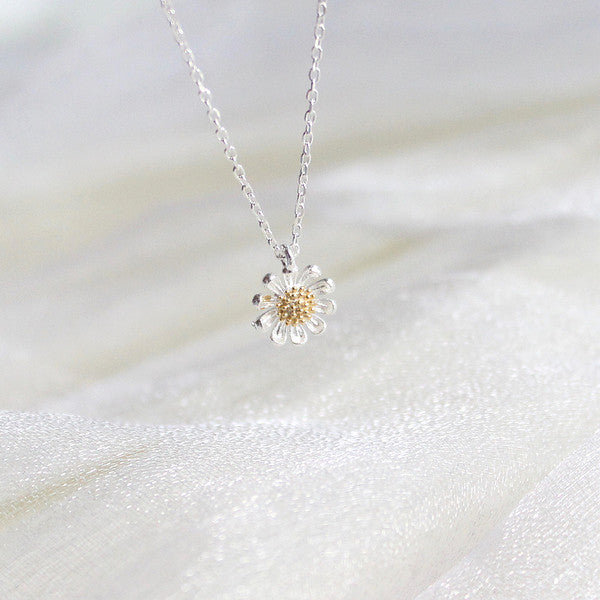 Daisy Gold Plating Bud Necklace