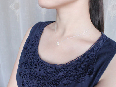 Daisy Gold Plating Bud Necklace