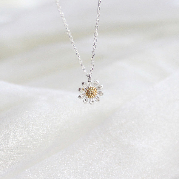 Daisy Gold Plating Bud Necklace