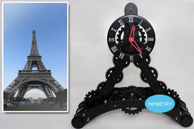 Eiffel Tower Gear Clock