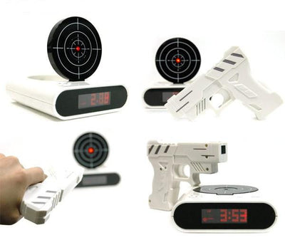 Gun O'Clock shooting alarm clock
