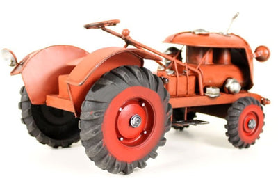 Handmade Antique Tin Model Car-50S Tractor