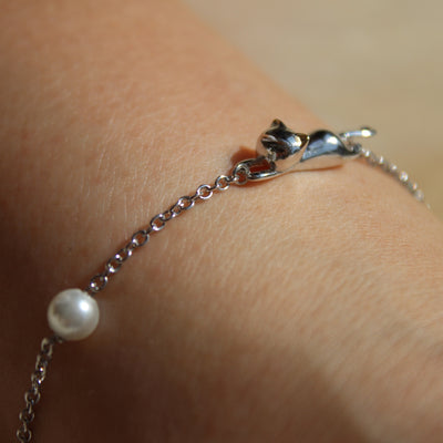 INFMETRY Cat Silver Bracelets Jewelry Birthday Gifts Ideas for Women Mom Her Girlfriend