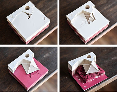 3D Paper Art Notepad-Best Funny Office Going Away Gifts Ideas For Boss Coworker