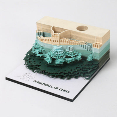 3D Paper Art Notepad-Best Funny Office Going Away Gifts Ideas For Boss Coworker