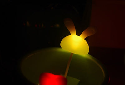 Rabbit Night Light Grass Pot