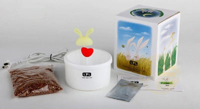 Rabbit Night Light Grass Pot