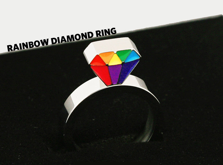 Rainbow Diamond Ring