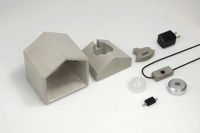 Concrete House Small Night Light