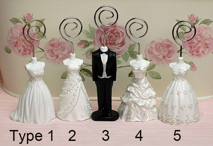 Wedding Dress Place Card Holders