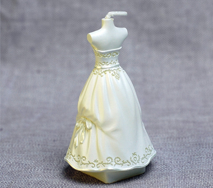 Wedding Dress Shaped Birthday Candle