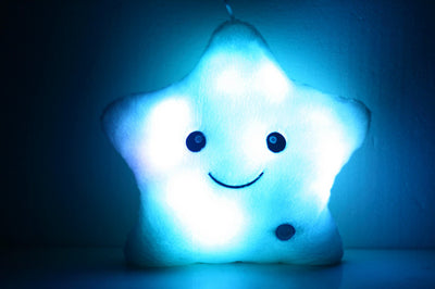 Colorful Lucky Star Glow Pillow