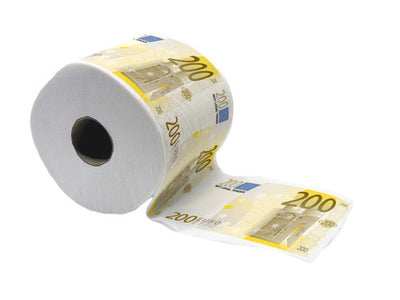 Euro Money Printed Toilet Paper & Dollar Bill Tissue